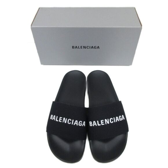 Balenciaga POOL Slide Sandal Pool Slide Sandals Shower Sandals Logo Embroidery - Picture 7 of 7